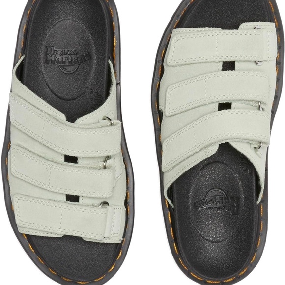Dr. Martens Raine Slide Sandals in Sage Green - Picture 2 of 11